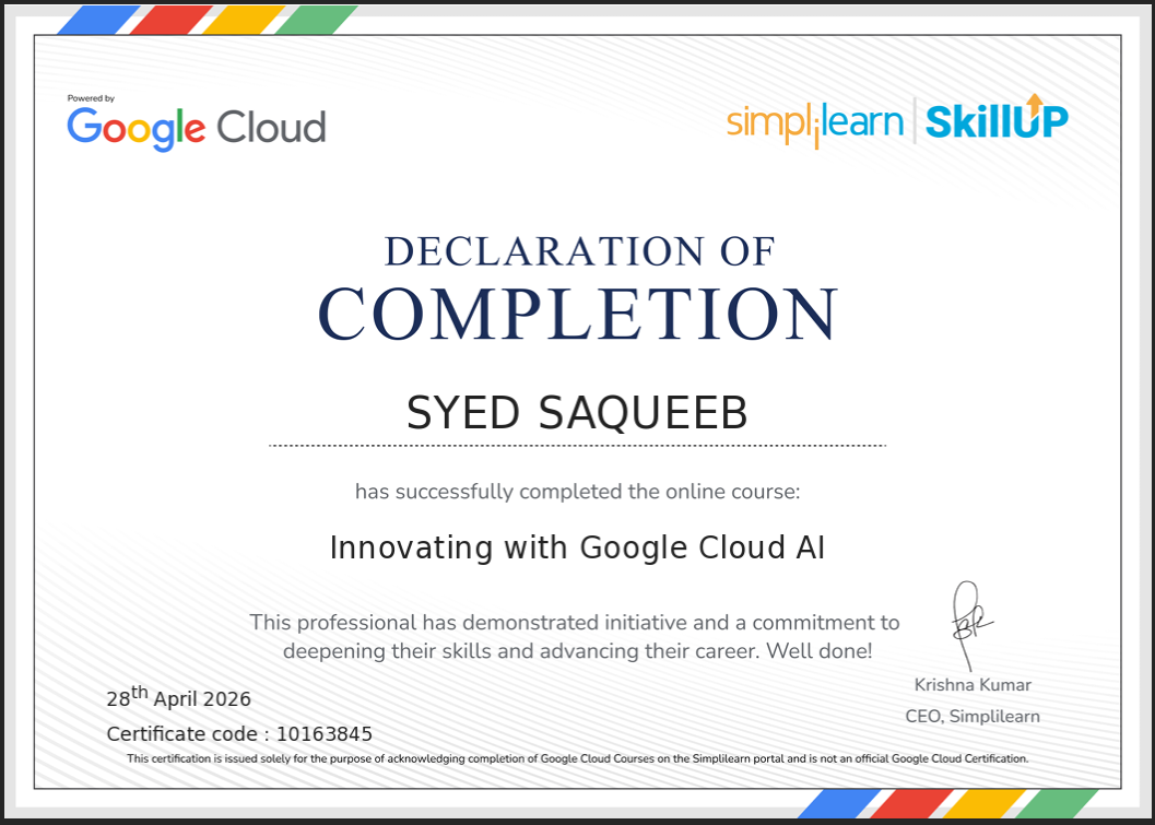 Google Cloud AI Certification
